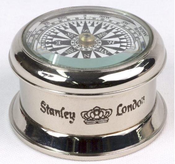 Stanley London Nickel Compass Repro